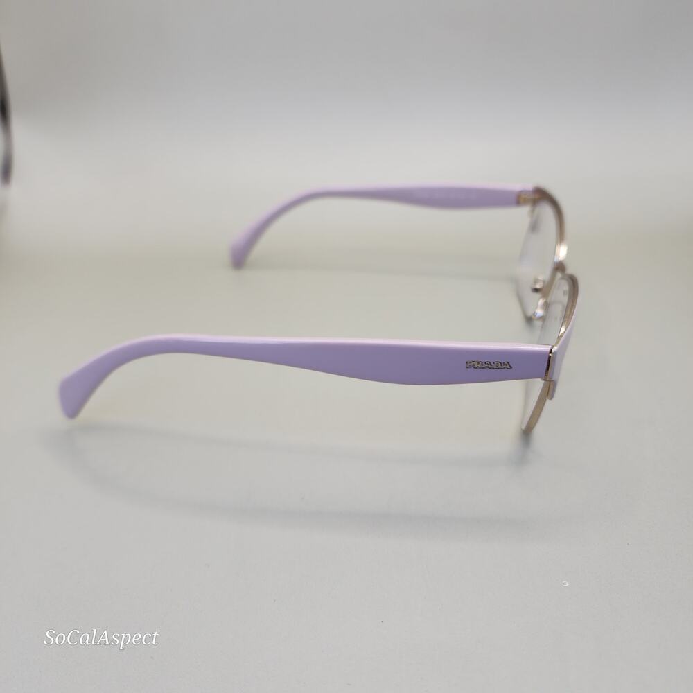 Prada Eyeglasses Frames Only, VPR 65R 53-16-140 Pink, Made in Italy - Picture 3 of 13